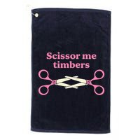Scissor Me Timbers Golf Towel