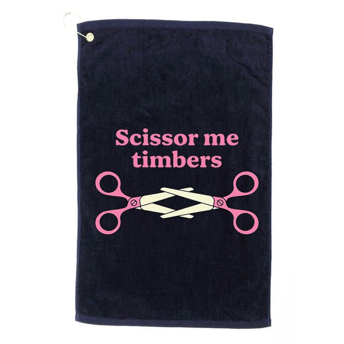 Scissor Me Timbers Golf Towel