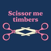 Scissor Me Timbers Golf Towel