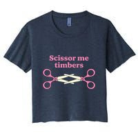 Scissor Me Timbers Women's Crop Top Tee