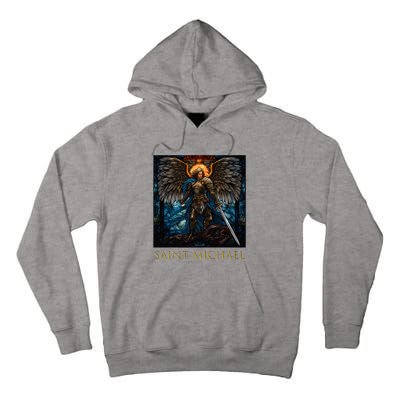 Saint Michael The Archangel Stained Glass Tall Hoodie