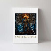 Saint Michael The Archangel Stained Glass Canvas