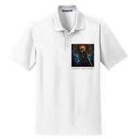 Saint Michael The Archangel Stained Glass Dry Zone Grid Polo