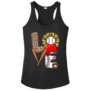 Softball Mom T Shirts, Love Soccer Leopard Sunflower Sports Ball Valentine Day Ladies PosiCharge Competitor Racerback Tank