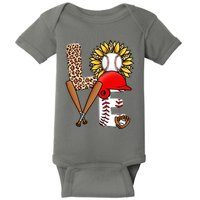 Softball Mom T Shirts, Love Soccer Leopard Sunflower Sports Ball Valentine Day Baby Bodysuit