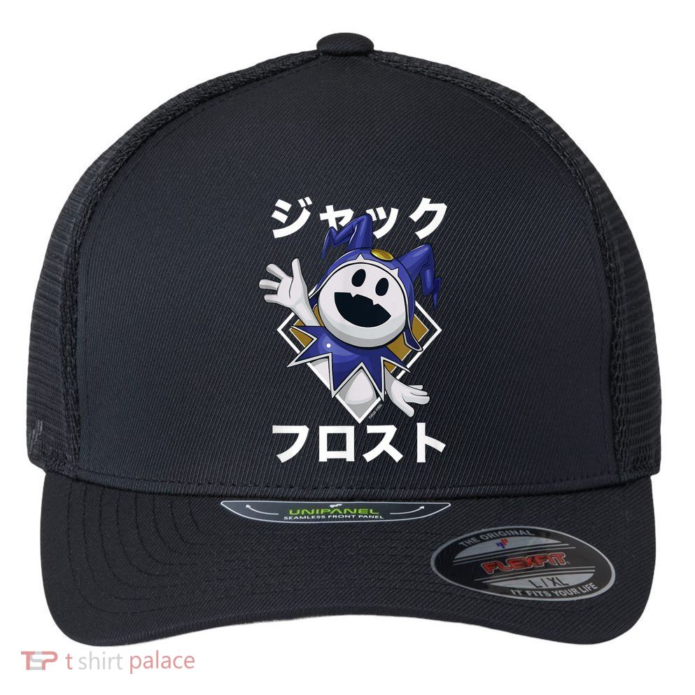 Shin Megami Tensei V: Vengeance Jack Frost Katakana Atlus Flexfit Unipanel Trucker Cap