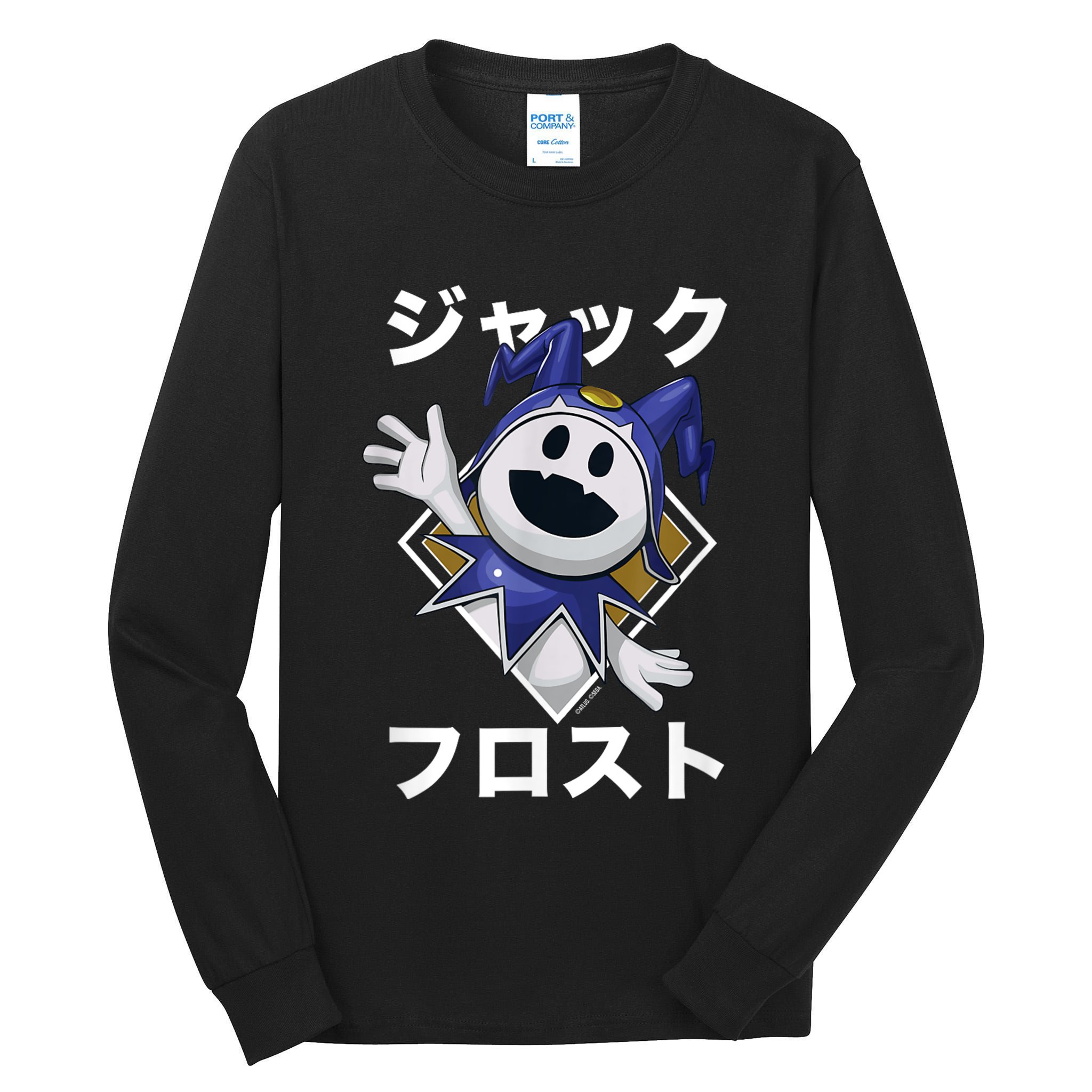 Shin Megami Tensei V: Vengeance Jack Frost Katakana Atlus Tall Long Sleeve T-Shirt