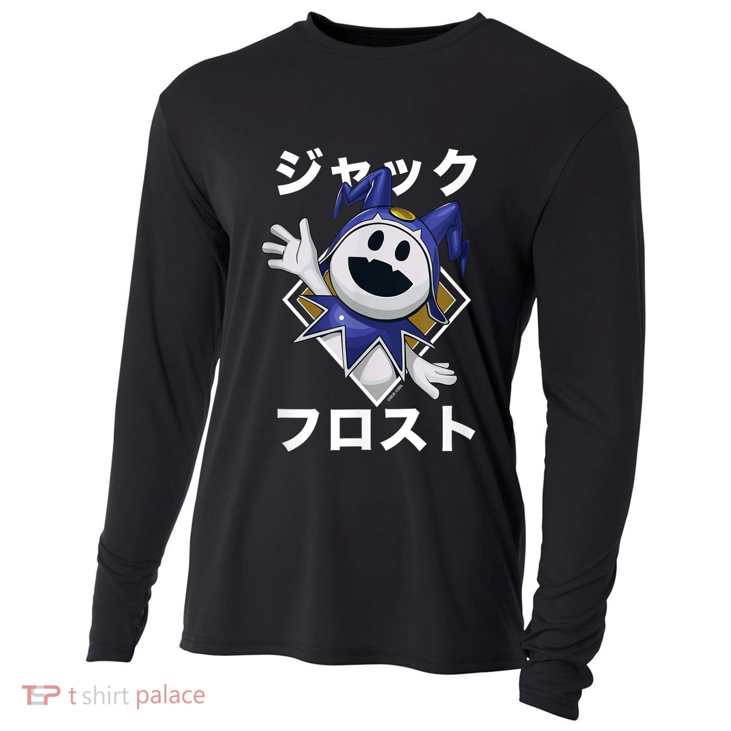 Shin Megami Tensei V: Vengeance Jack Frost Katakana Atlus Cooling Performance Long Sleeve Crew