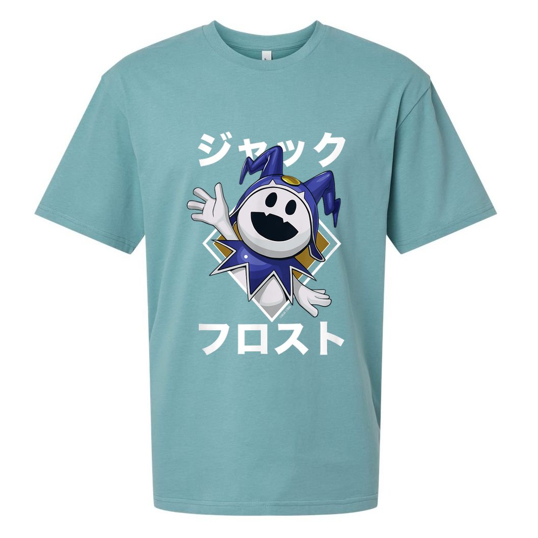 Shin Megami Tensei V: Vengeance Jack Frost Katakana Atlus Sueded Cloud Jersey T-Shirt