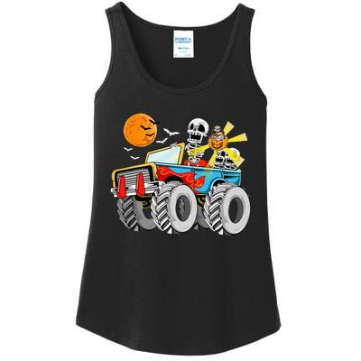 Spooky Monster Truck Halloween Costume Ladies Essential Tank