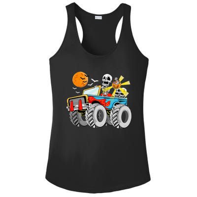 Spooky Monster Truck Halloween Costume Ladies PosiCharge Competitor Racerback Tank