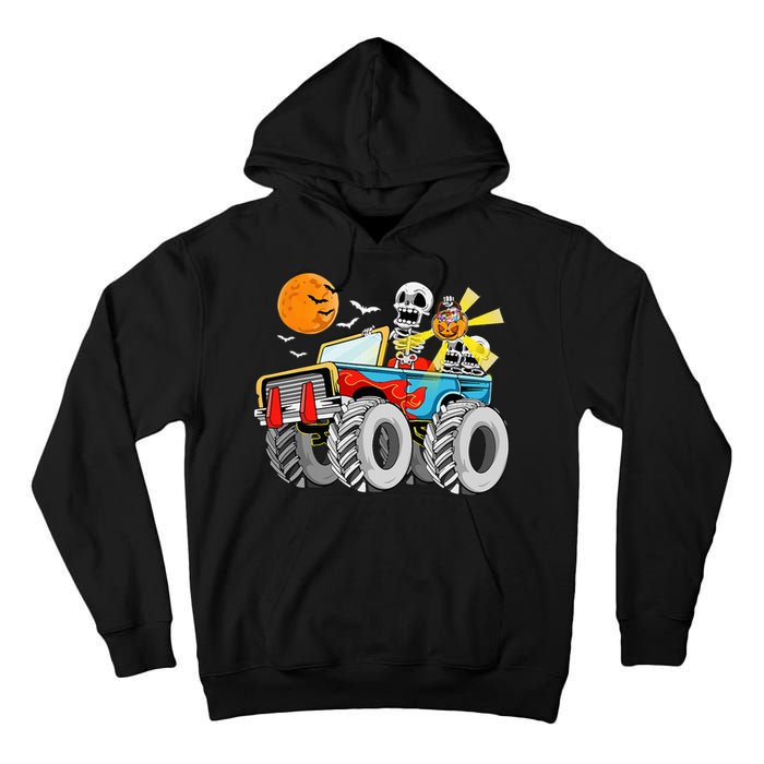 Spooky Monster Truck Halloween Costume Tall Hoodie