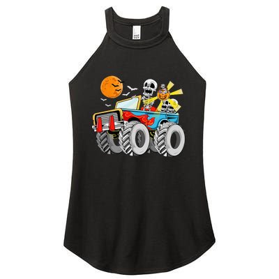 Spooky Monster Truck Halloween Costume Women's Perfect Tri Rocker Tank