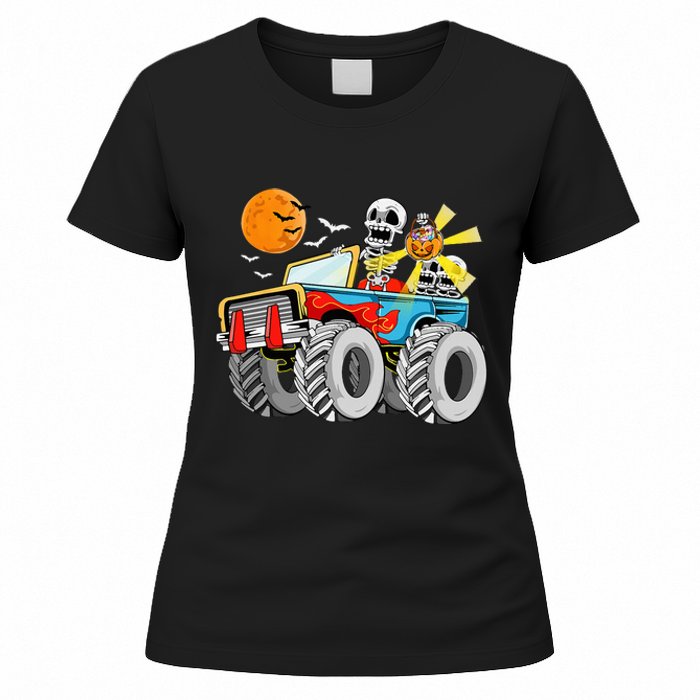 Spooky Monster Truck Halloween Costume Women's T-Shirt