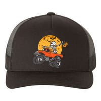 Skeleton Monster Truck Moon Candy Halloween Yupoong Adult 5-Panel Trucker Hat