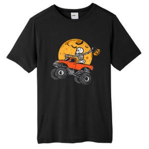 Skeleton Monster Truck Moon Candy Halloween Tall Fusion ChromaSoft Performance T-Shirt