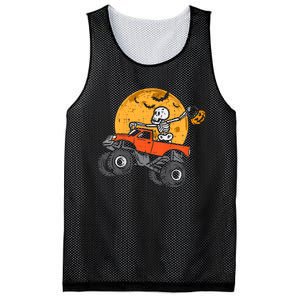 Skeleton Monster Truck Moon Candy Halloween Mesh Reversible Basketball Jersey Tank