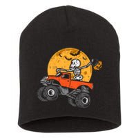 Skeleton Monster Truck Moon Candy Halloween Short Acrylic Beanie