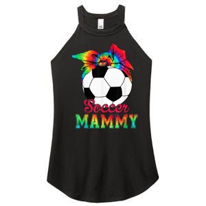 Soccer Mammy Tie Dye Soccer Lover Mother's Day Women's Perfect Tri Rocker Tank