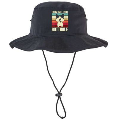 Show Me That Butthole A Retro Vintage For Cat Lover Or Owner Bucket Hat
