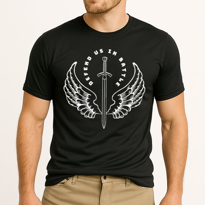 St. Michael The Archangel Defend Us In Battle Performance Shirt