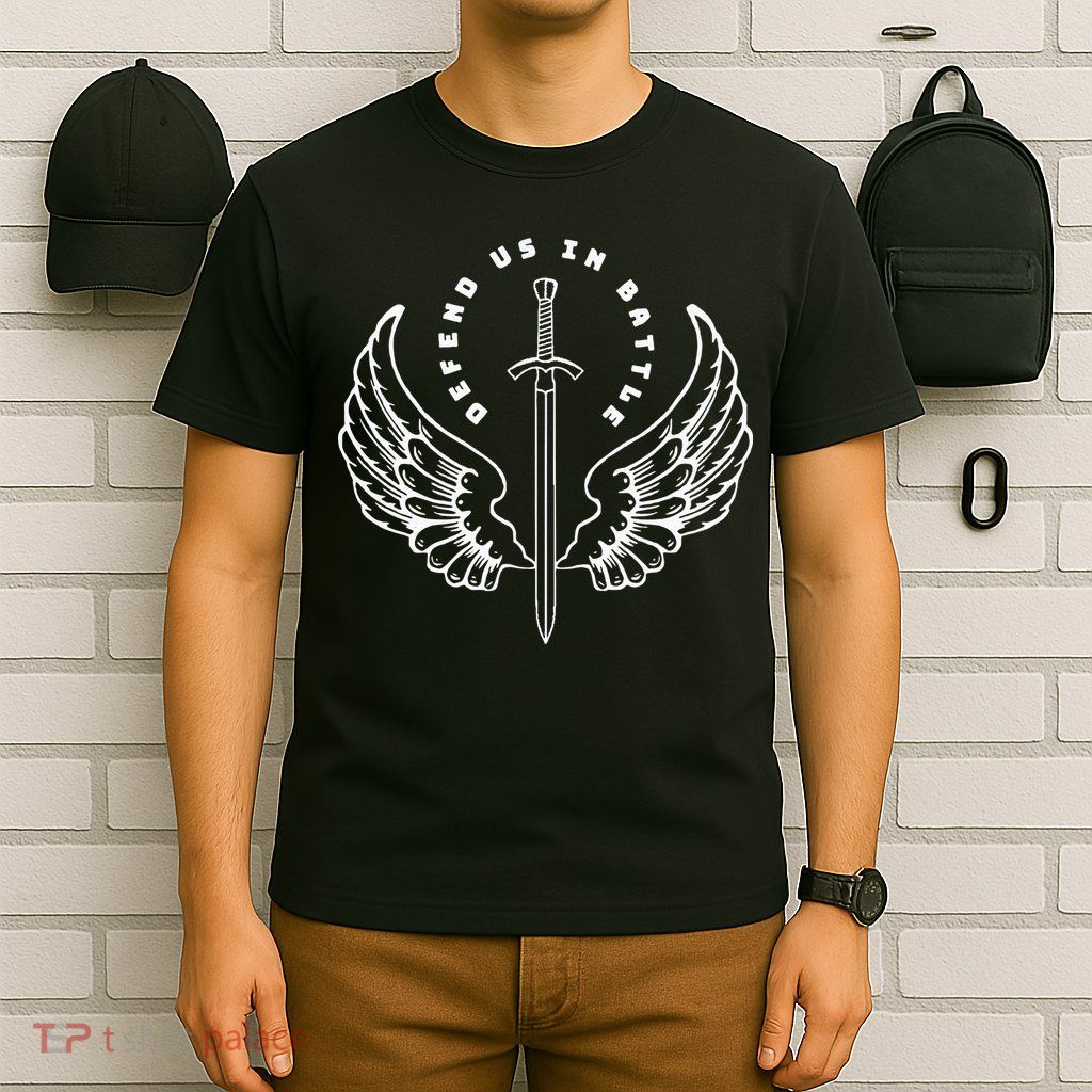 St. Michael The Archangel Defend Us In Battle T-Shirt