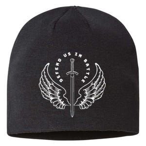 St. Michael The Archangel Defend Us In Battle Sustainable Beanie