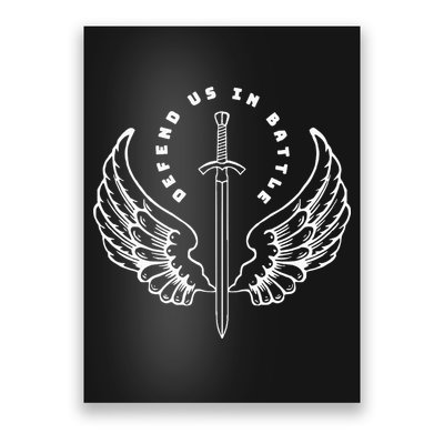 St. Michael The Archangel Defend Us In Battle Poster