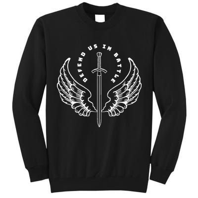 St. Michael The Archangel Defend Us In Battle Tall Sweatshirt