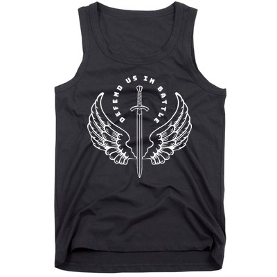 St. Michael The Archangel Defend Us In Battle Tank Top