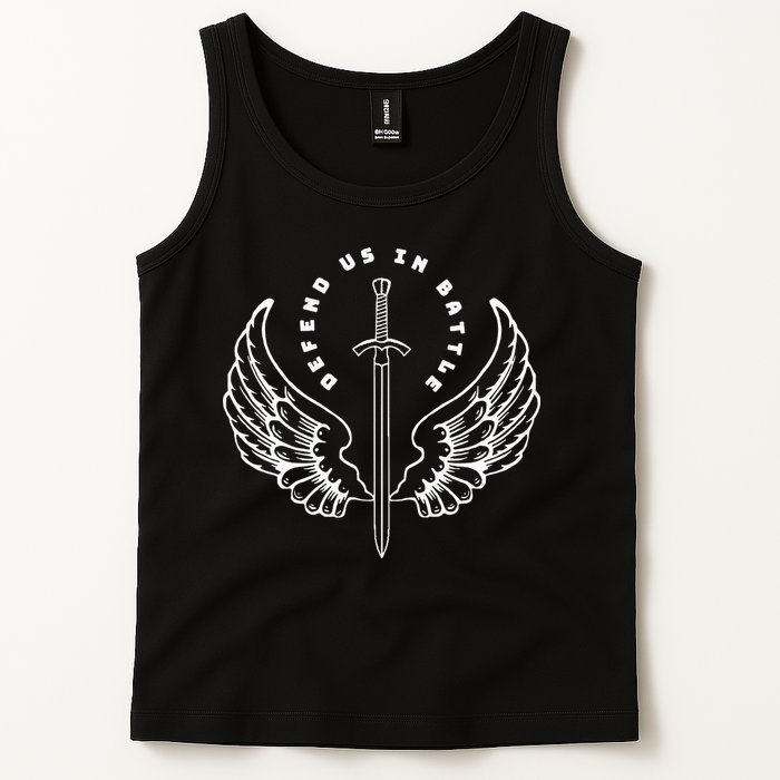 St. Michael The Archangel Defend Us In Battle Tank Top