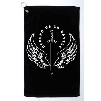 St. Michael The Archangel Defend Us In Battle Golf Towel