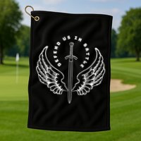 St. Michael The Archangel Defend Us In Battle Golf Towel