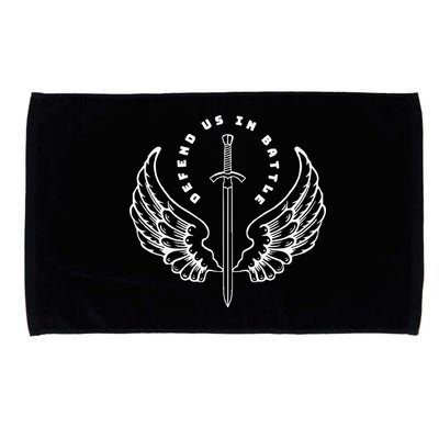 St. Michael The Archangel Defend Us In Battle Microfiber Hand Towel