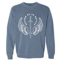 St. Michael The Archangel Defend Us In Battle Garment-Dyed Sweatshirt