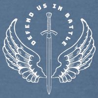 St. Michael The Archangel Defend Us In Battle Garment-Dyed Sweatshirt