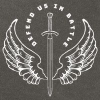 St. Michael The Archangel Defend Us In Battle Cotton Canvas Backpack