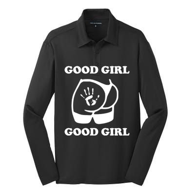 Spank Me Thats The Only Way I Learn Funny Saying Silk Touch Performance Long Sleeve Polo