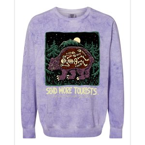 Send More Tourists The Last Ones Were Delicious Colorblast Crewneck Sweatshirt