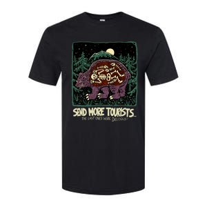 Send More Tourists The Last Ones Were Delicious Softstyle CVC T-Shirt