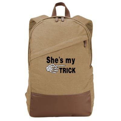 Shes My Trick Cute Gift Cotton Canvas Backpack