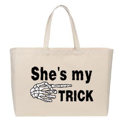 Shes My Trick Cute Gift Cotton Canvas Jumbo Tote