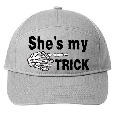 Shes My Trick Cute Gift 7-Panel Snapback Hat