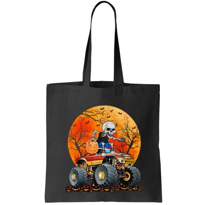Skeleton Monster Truck Moon Candy Halloween Bag
