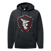 Saint Michael The Archangel Defend Us In Battle Performance Fleece Hoodie