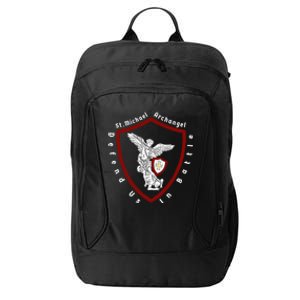 Saint Michael The Archangel Defend Us In Battle City Backpack