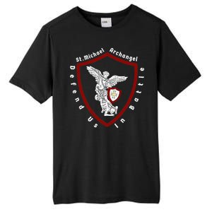 Saint Michael The Archangel Defend Us In Battle Tall Fusion ChromaSoft Performance T-Shirt