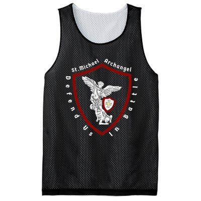 Saint Michael The Archangel Defend Us In Battle Mesh Reversible Basketball Jersey Tank