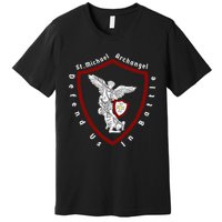 Saint Michael The Archangel Defend Us In Battle Premium T-Shirt