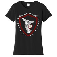 Saint Michael The Archangel Defend Us In Battle Women's T-Shirt